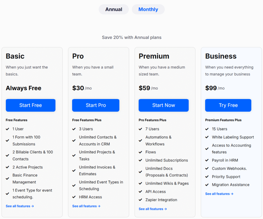 Pricing of Agiled