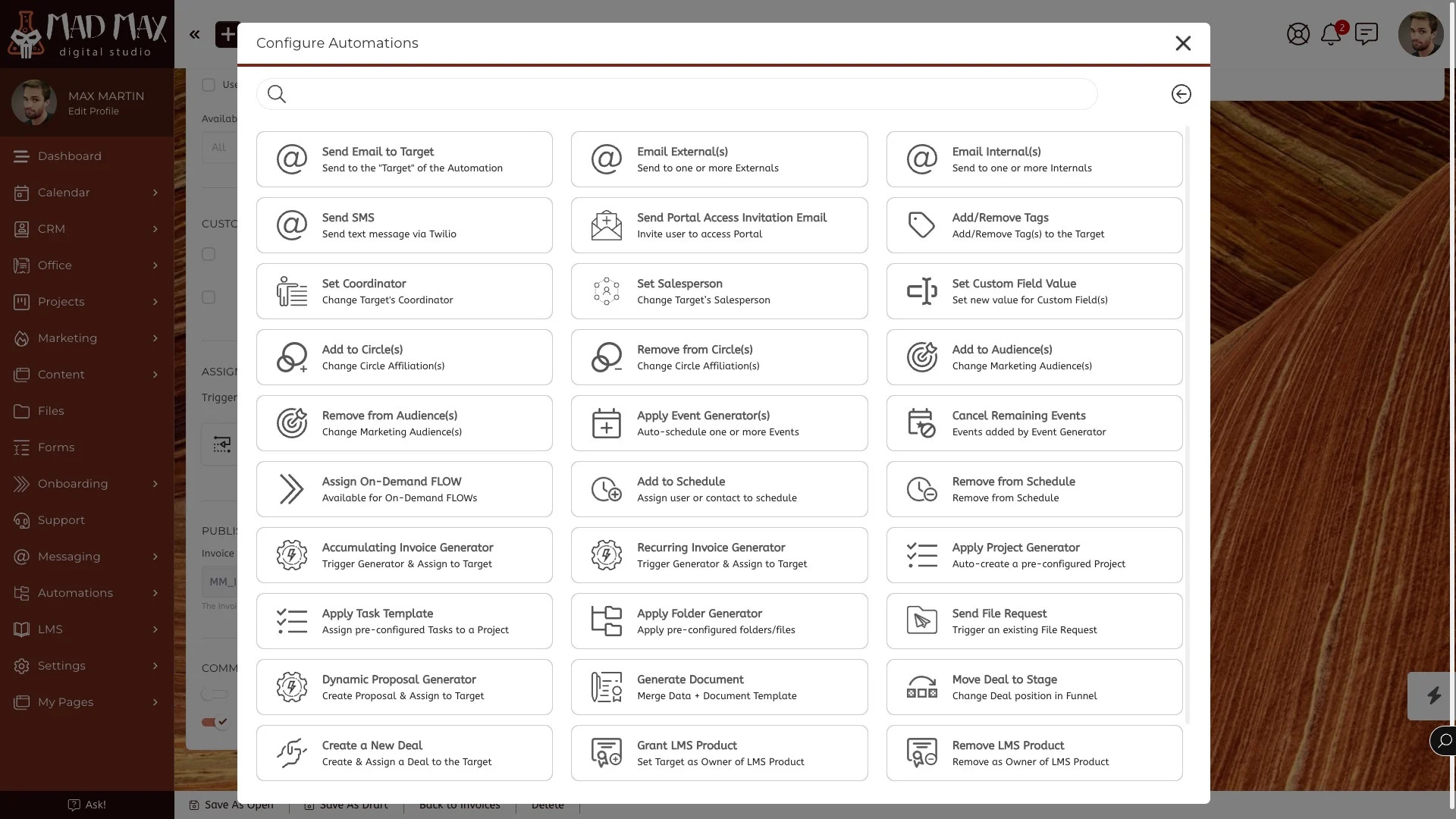 SuiteDash automations