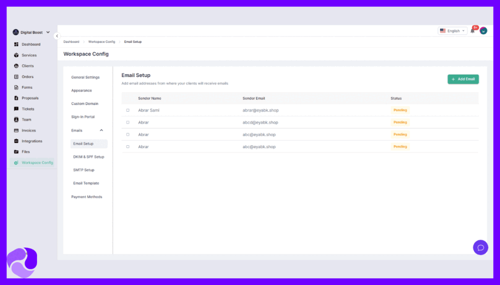Agency Handy-Email Customization