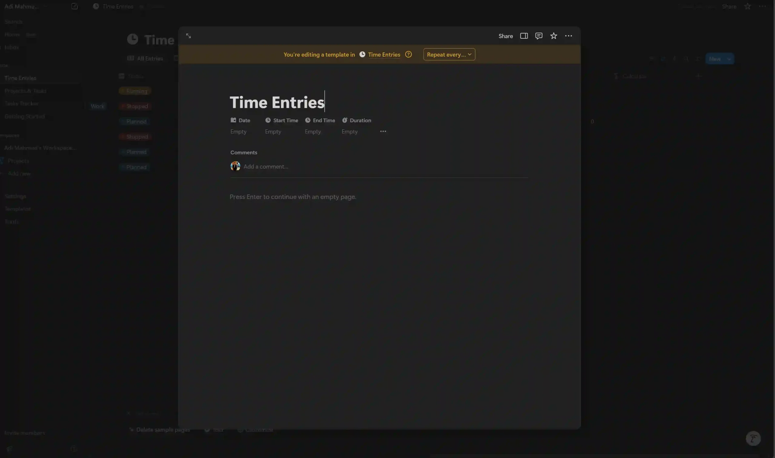 Edit Time entries temp 1
