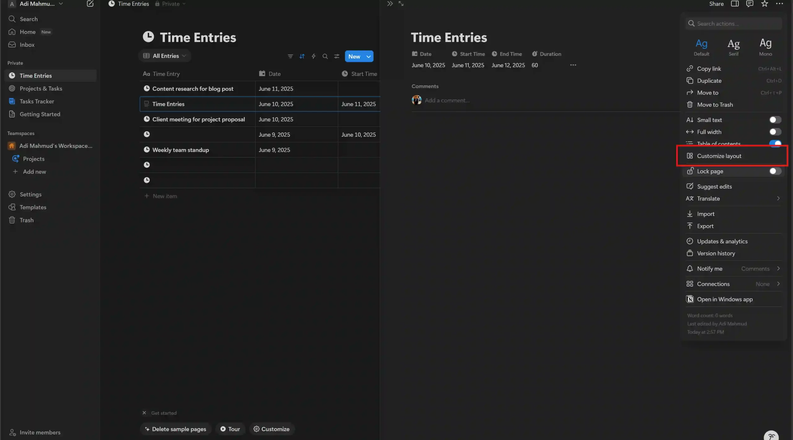 Edit Time entries temp 2