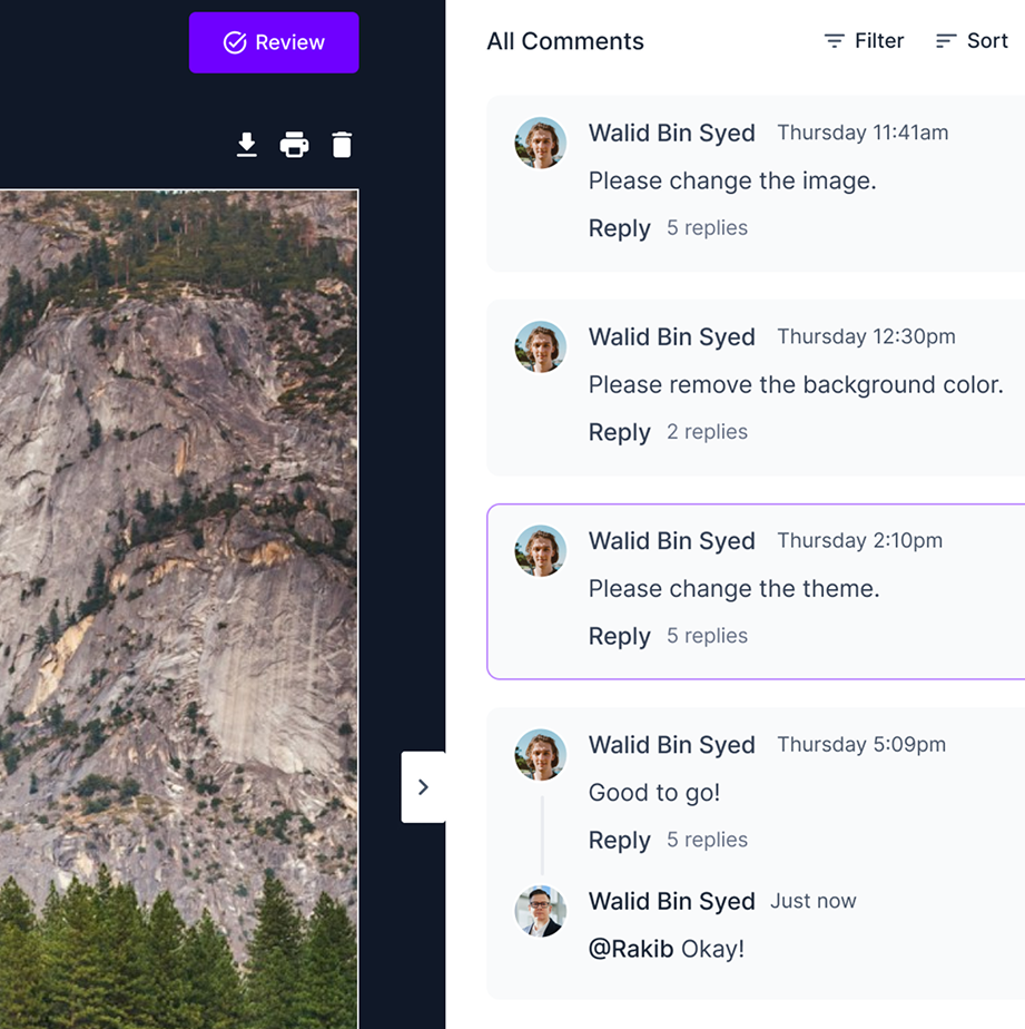 Feedback and Visual Annotations