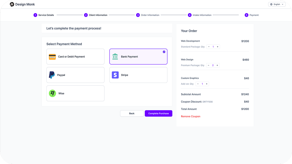Invoicing and payment integration