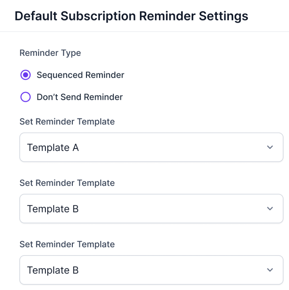 Renewal Reminders