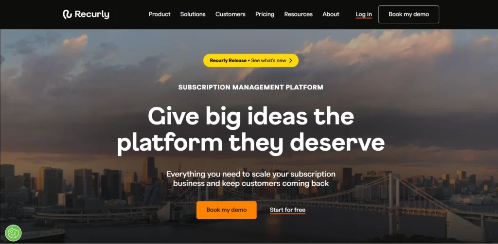 Recurly Homepage