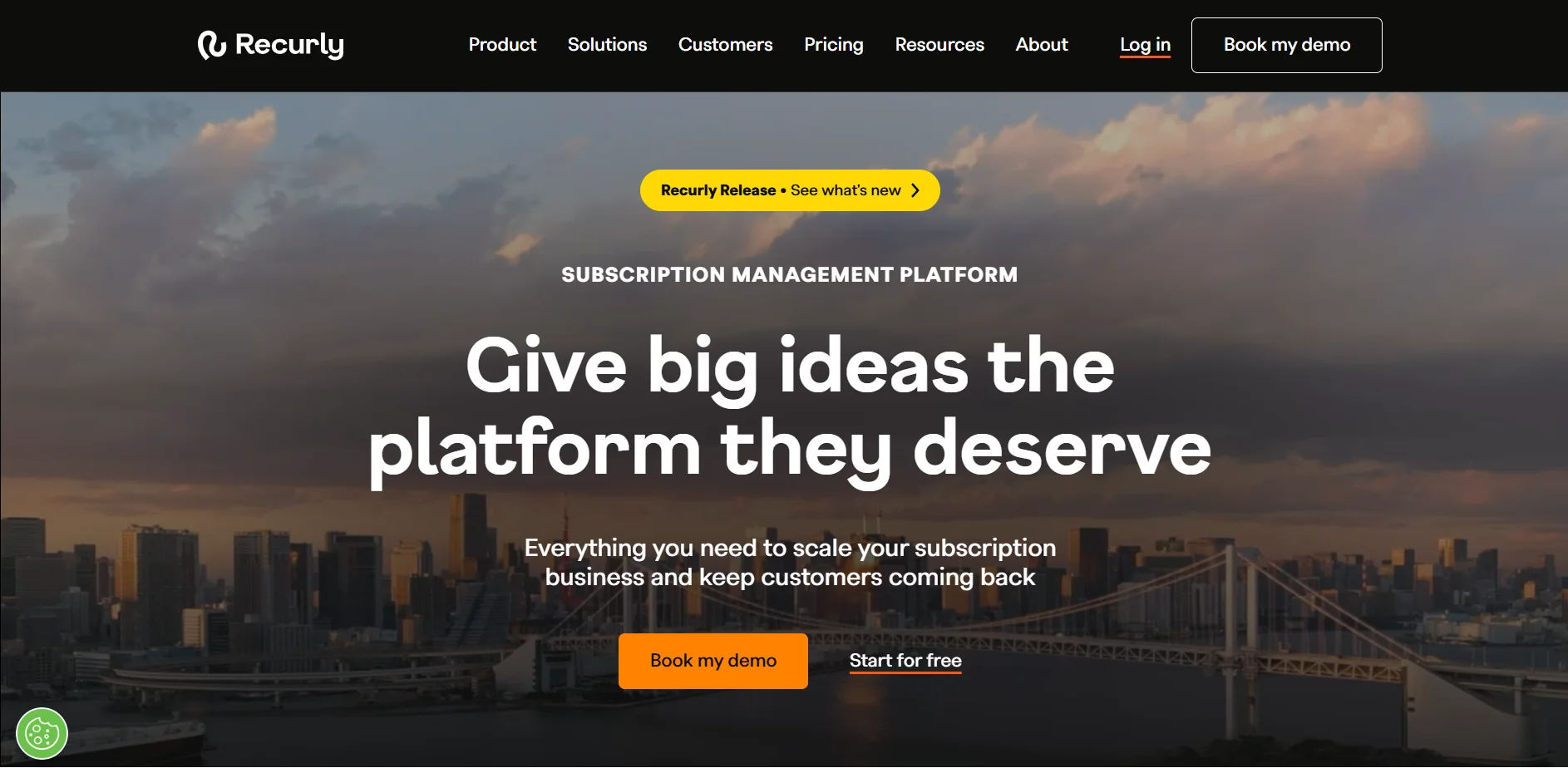 Recurly Homepage