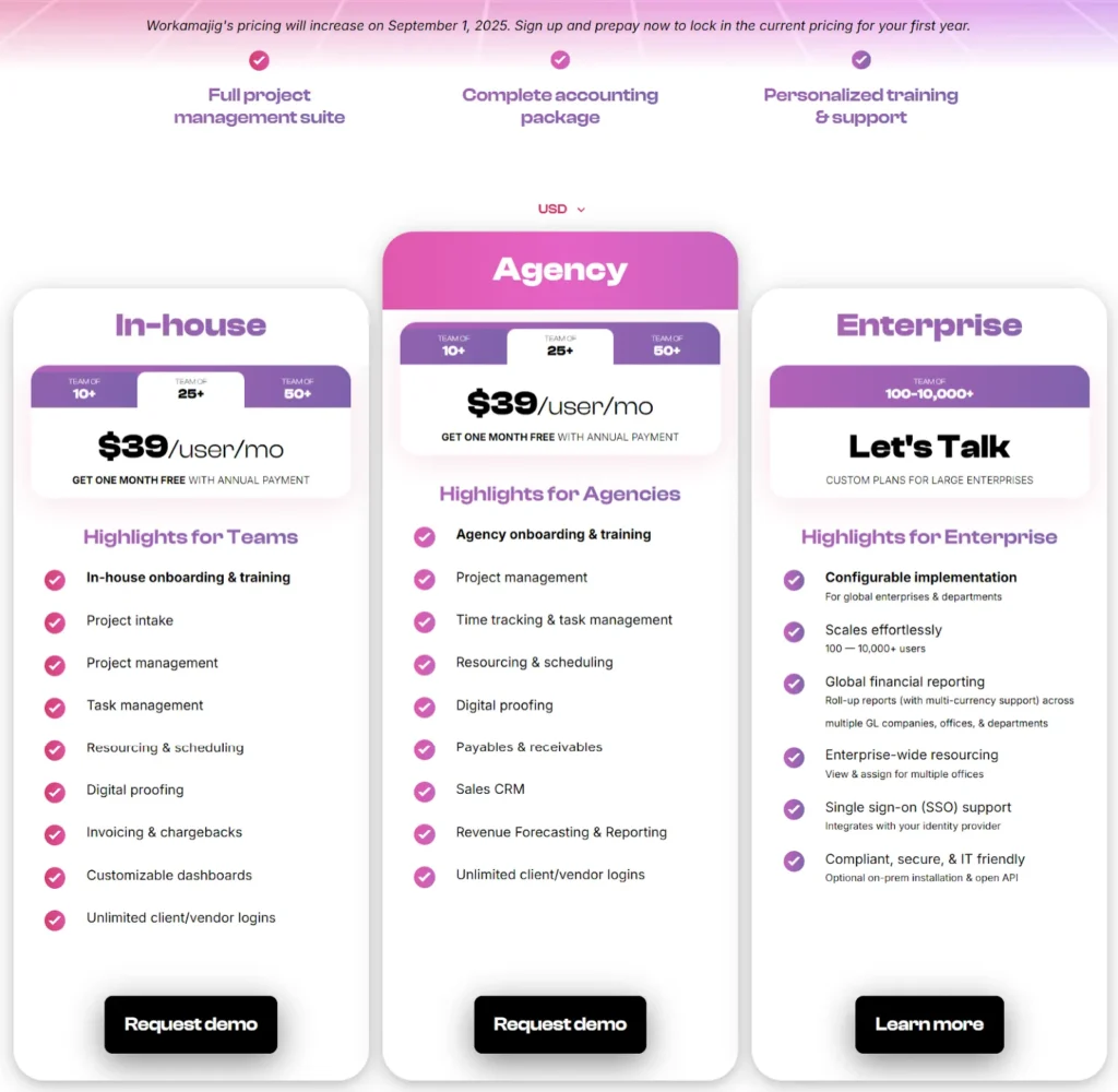 Workamajig Pricing