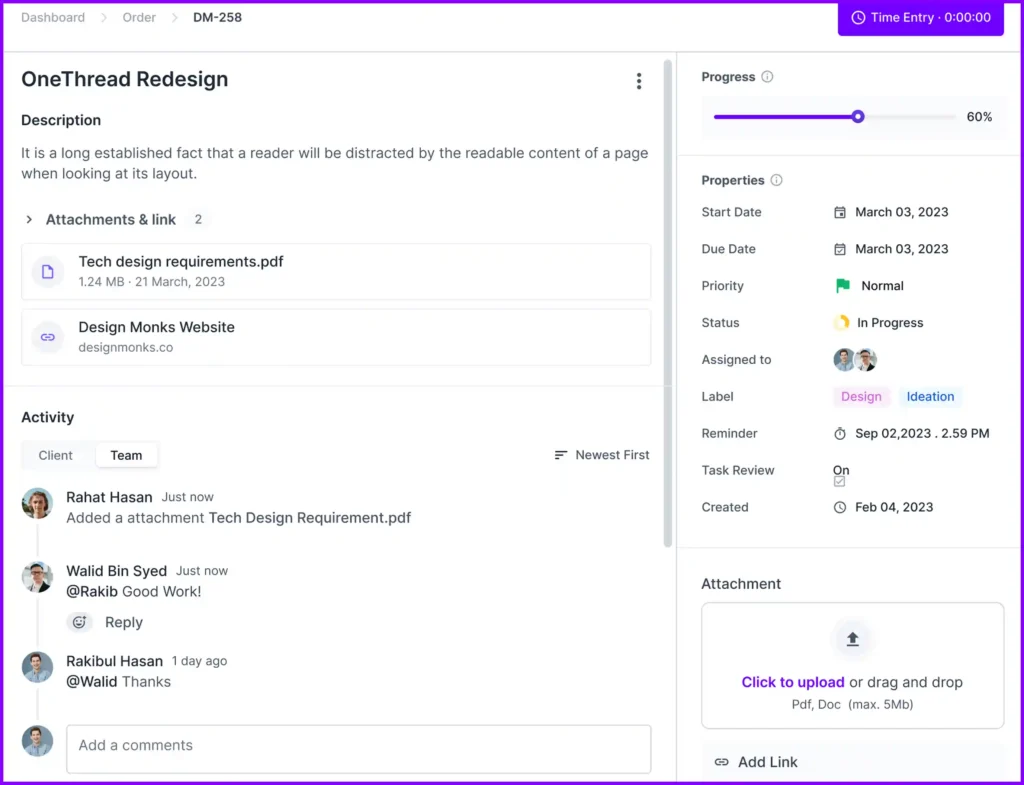Agency Handy task details