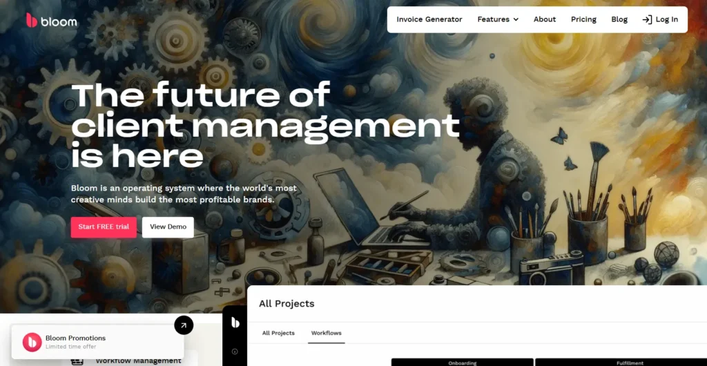 Bloom Homepage
