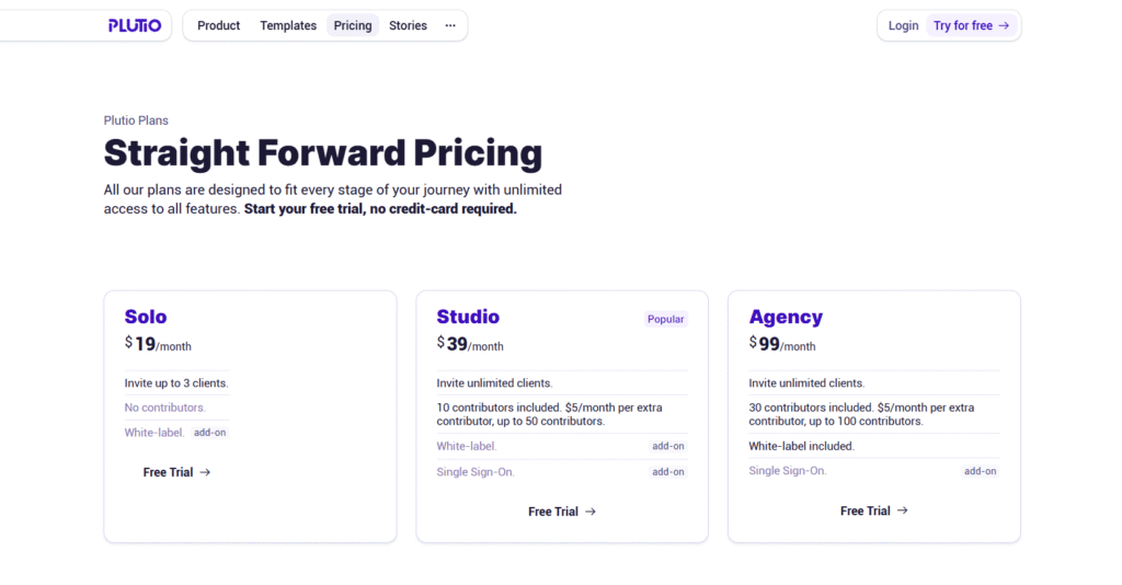 Plutio Pricing