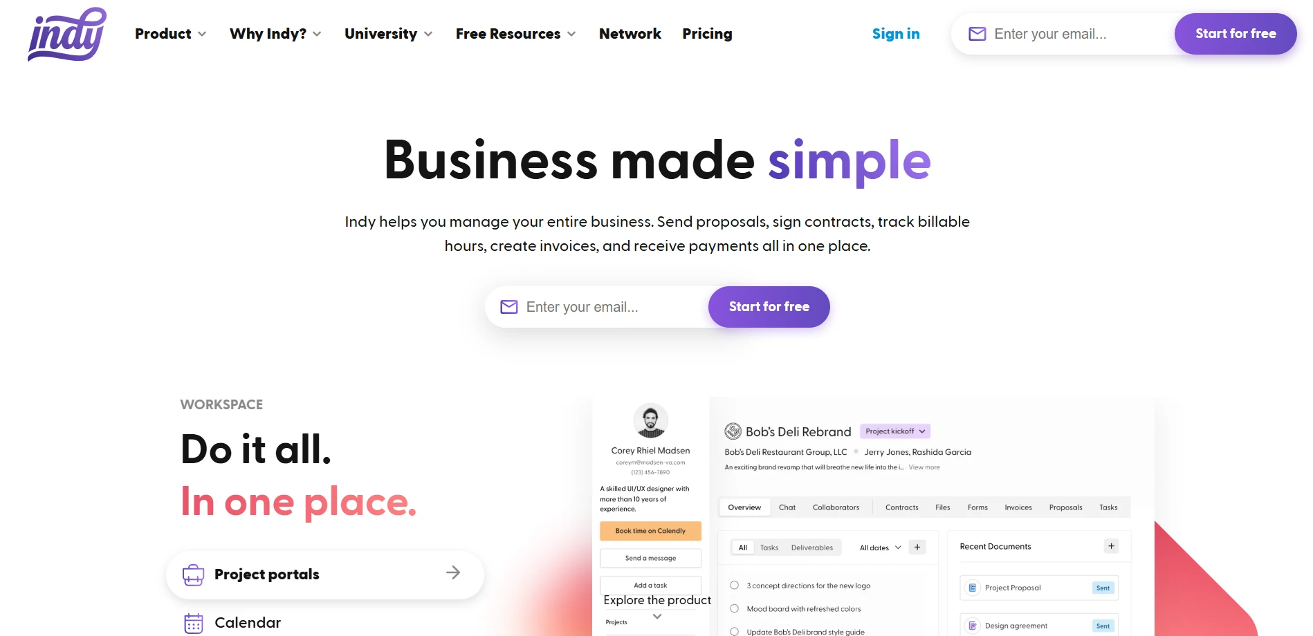 Indy Homepage