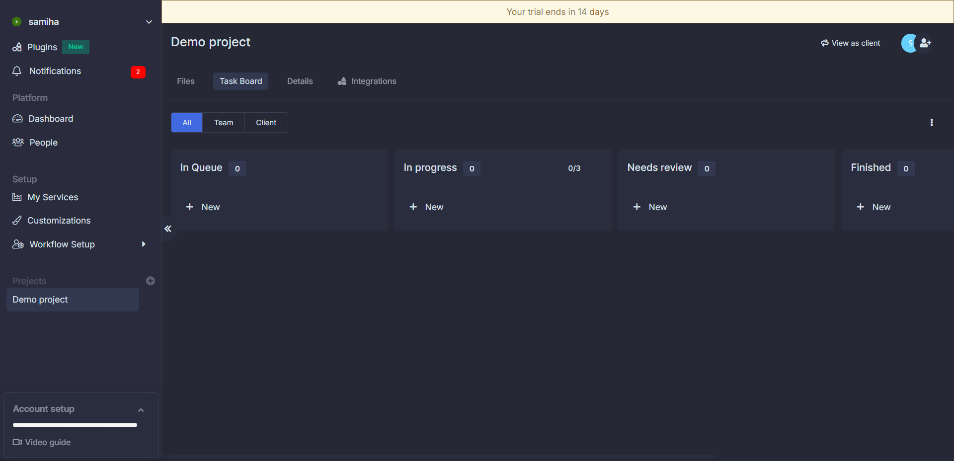 Queue Task Board
