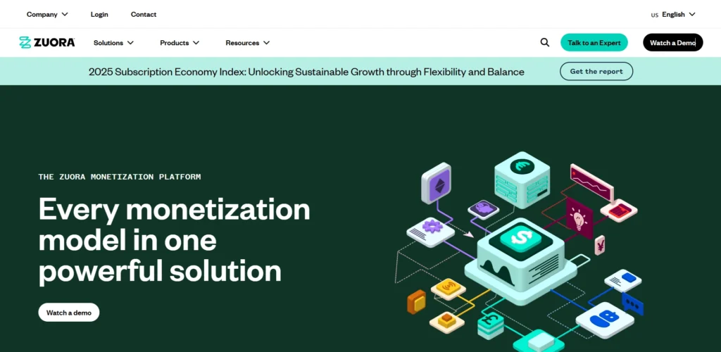 Zuora Homepage